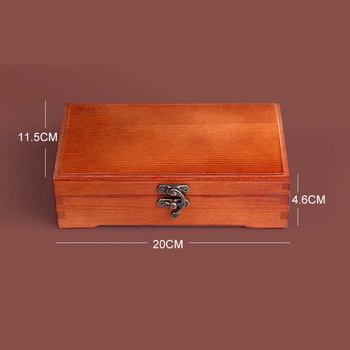 Wooden Pencil Box with Lid Storage Case for Drawing Pencils for School Sketching and Office