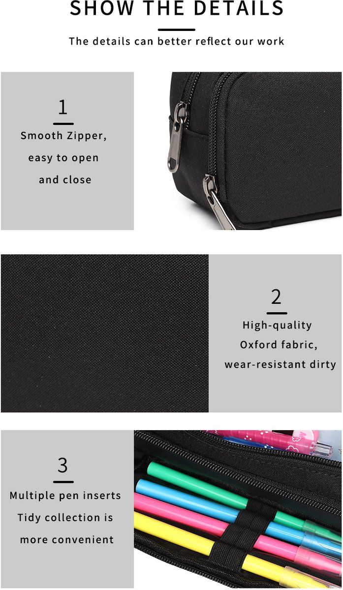 Galaxy Star Pencil Case, Large Capacity Pen Bag Stationery Organizer for Boys and Girls, Double Zipper Pouch for School Supplies, Dreamy Starry Sky