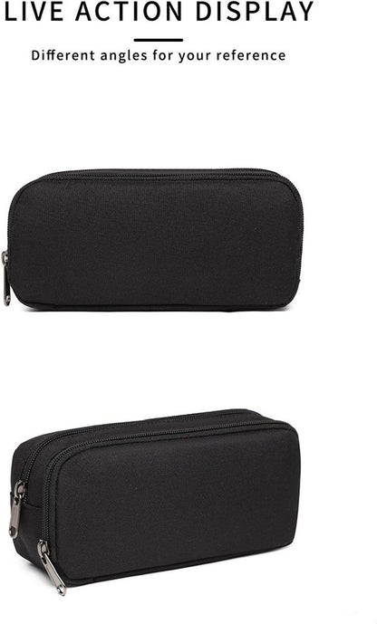 Galaxy Star Pencil Case, Large Capacity Pen Bag Stationery Organizer for Boys and Girls, Double Zipper Pouch for School Supplies, Dreamy Starry Sky