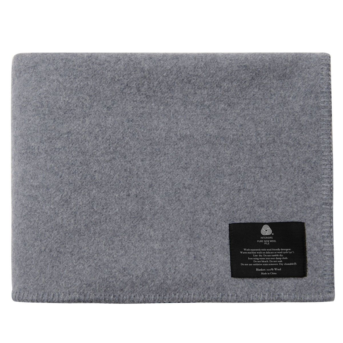 Little Gem Grey Australian Wool Cot Blanket 120 x 160 cm